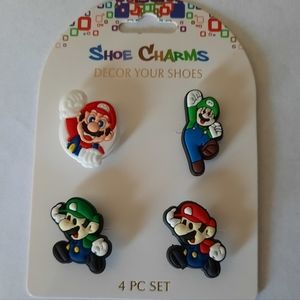 Mario Bros Shoe Charms